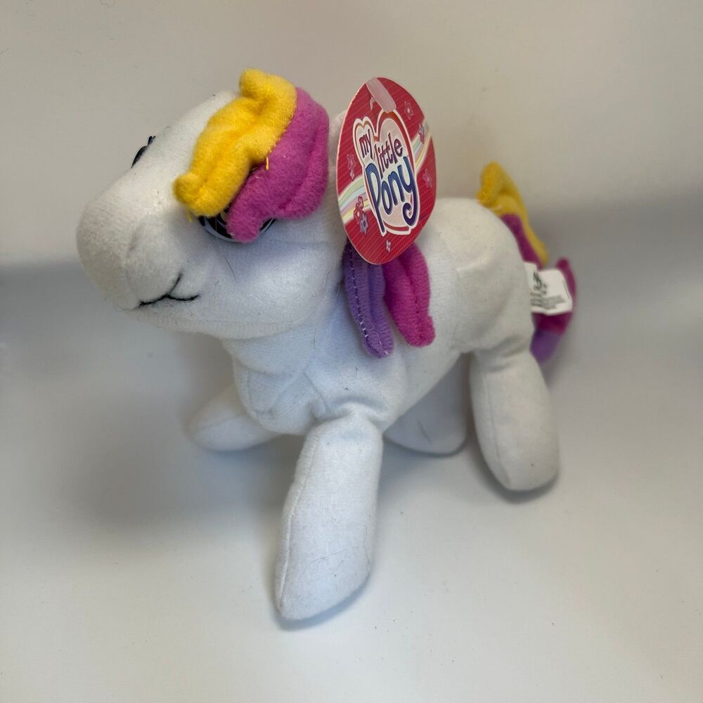 Vtg My Little Pony Sunny Daze Stuffed White Rainbow Horse Plush Stuffed Animal